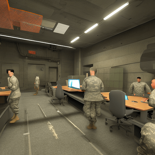 Military Enlistment Office Escape Simulator, videogame art